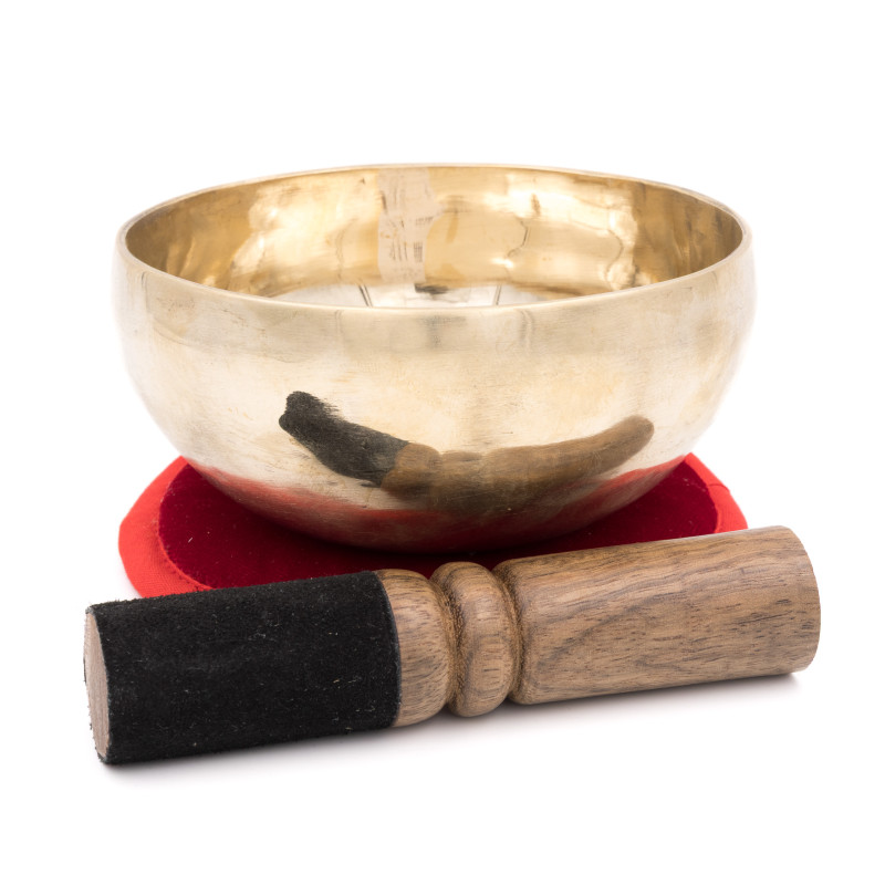 Bol tibétain SHINY - note SI bémol - 474 hz - 408 gr - 12,1 cm