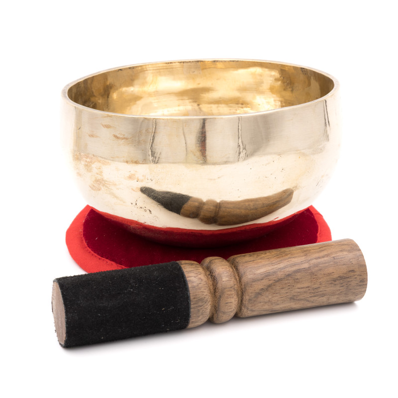 Bol chantant tibétain SHINY - note SI - 483 hz - 490 gr - 12,4 cm