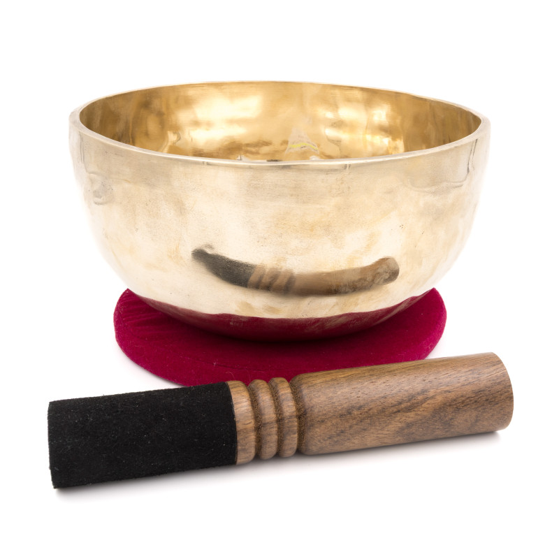 Bol chantant tibétain SHINY - note SOL - 195 hz - 1,09 kg - 19,9 cm