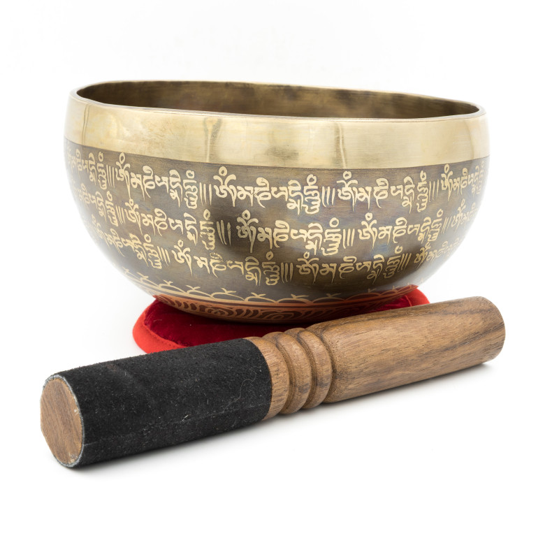 Bol chantant GRAVÉ - note DO dièse - 284 hz - 883 gr - 16,8 cm