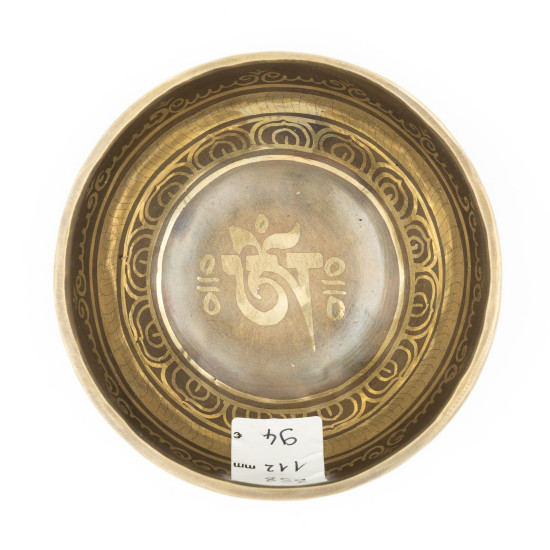 Bol tibétain GRAVÉ - note DO dièse - 556 hz - 358 gr - 11,2 cm