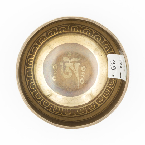 Bol chantant tibétain GRAVÉ - note DO - 532 hz - 377 gr - 10,8 cm