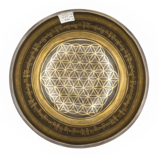 Bol chantant GRAVÉ - note FA dièse - 184 hz - 1,5 kg - 22,4 cm