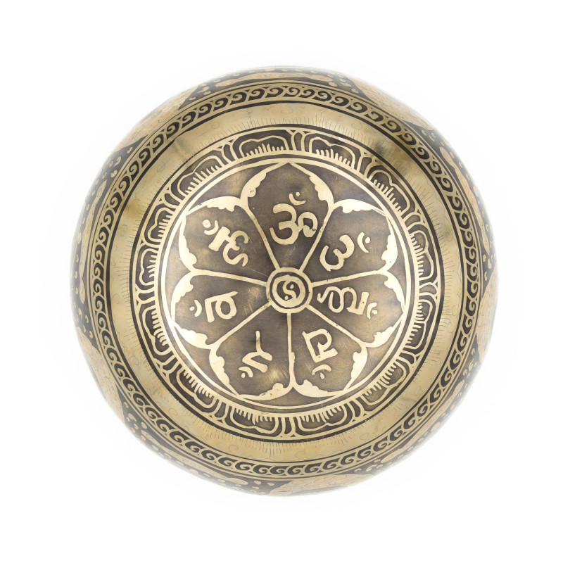 Bol chantant gravé - note FA dièse - 185 hz - 1,204 kg - 20,6 cm