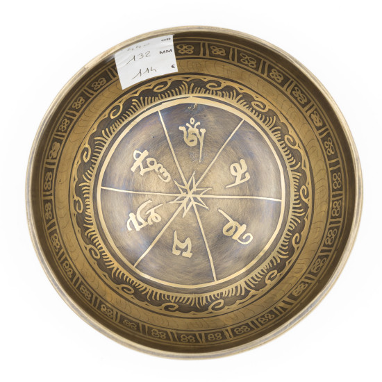 Bol chantant GRAVÉ - note FA dièse - 367 hz - 440 gr - 13,2 cm