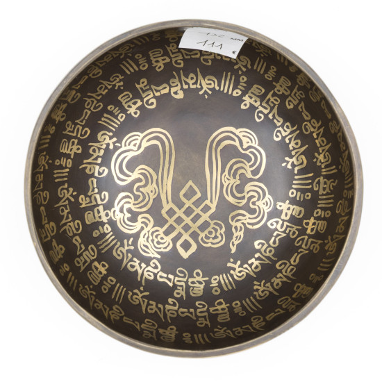 Bol tibétain GRAVÉ - note FA dièse - 368 hz - 427 gr - 13,2 cm