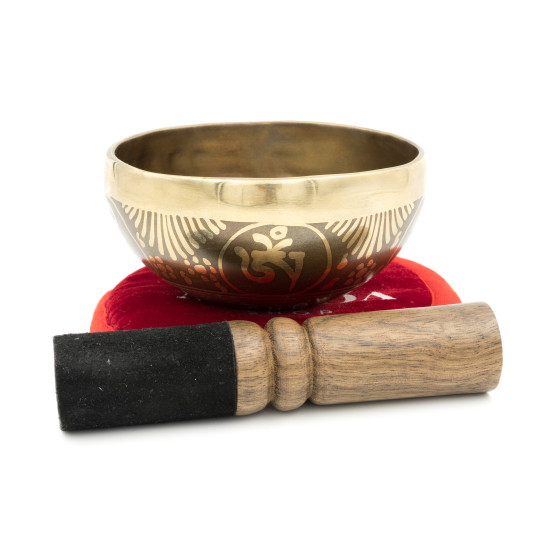 Bol chantant tibétain GRAVÉ - note MI - 648 hz - 282 gr - 10,3 cm