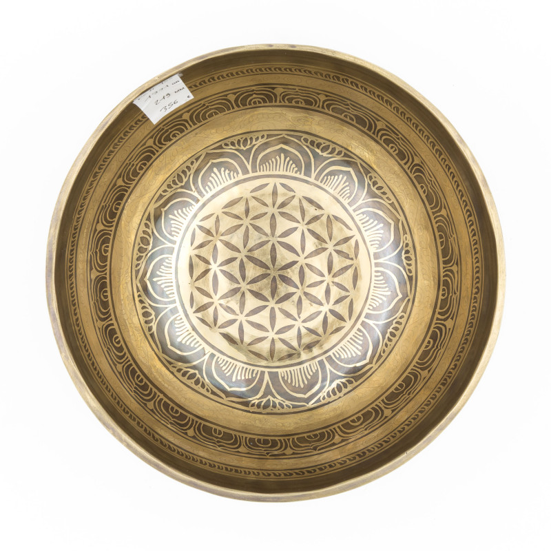 Bol chantant gravé - note RÉ dièse - 155 hz - 1,371 kg - 21,9 cm