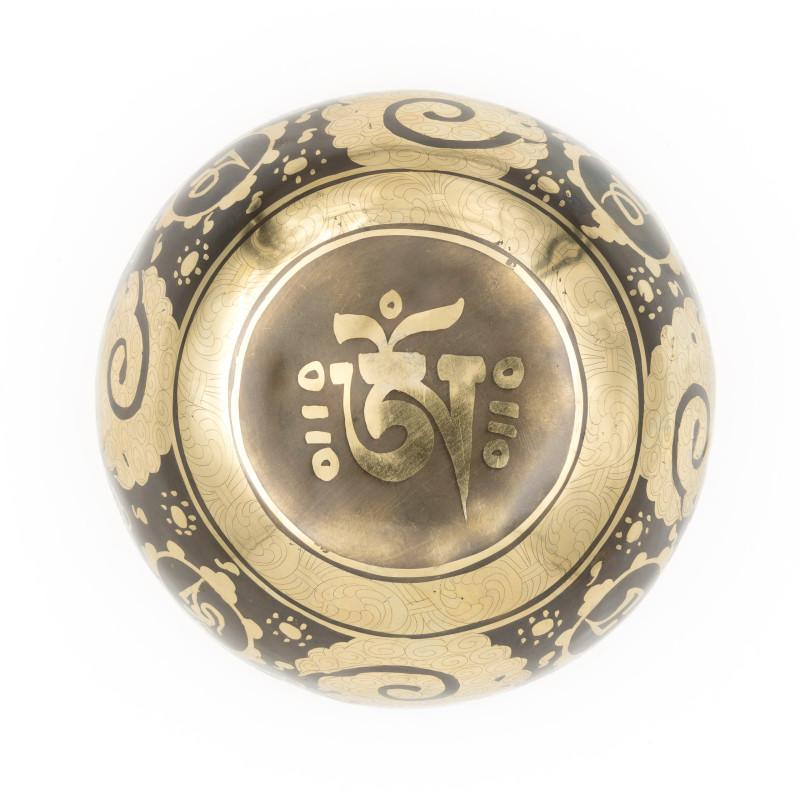 Bol chantant GRAVÉ - note RÉ dièse - 311 hz - 687 gr - 14,9 cm
