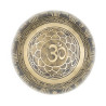 Bol chantant tibétain GRAVÉ - note RÉ - 299 hz - 743 gr - 15,6 cm