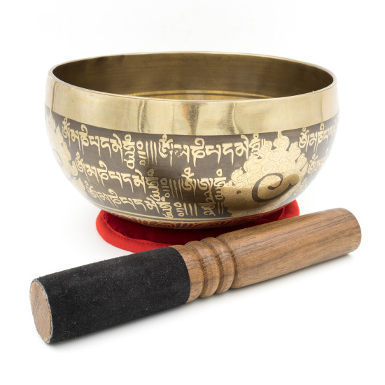 Bol chantant GRAVÉ - note SI bémol - 233 hz - 831 gr - 16,7 cm