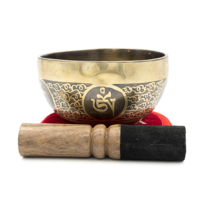 Bol chantant GRAVÉ - note SI bémol - 463 hz - 404 gr - 11,5 cm