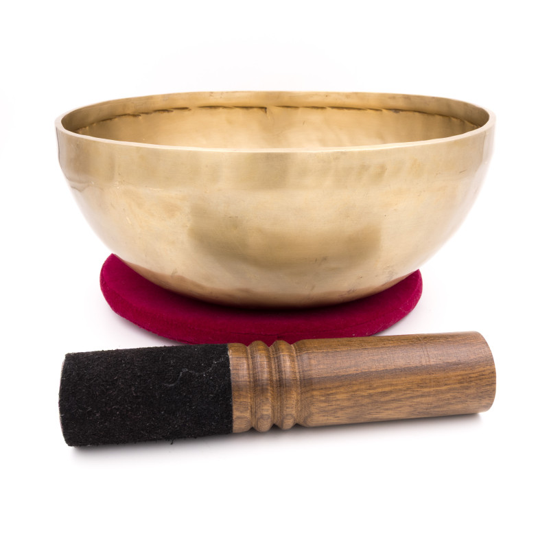 Bol tibétain NATUREL - note DO dièse - 139 hz - 1,805 kg - 25,4 cm