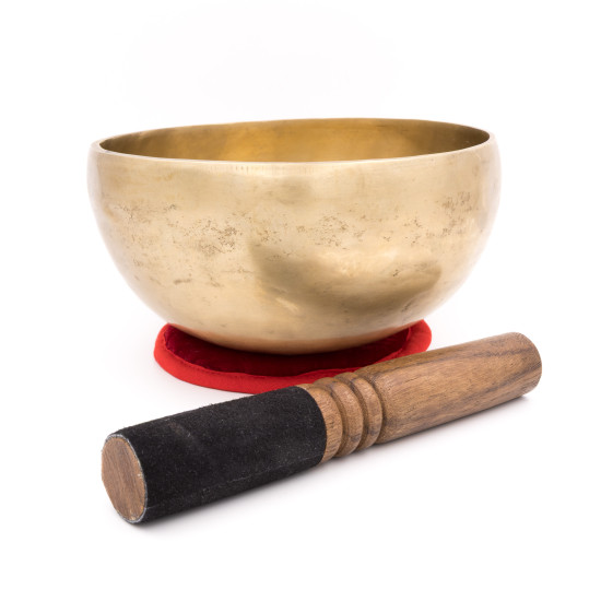 Bol chantant tibétain NATUREL - note DO - 255 hz - 821 gr - 17,3 cm