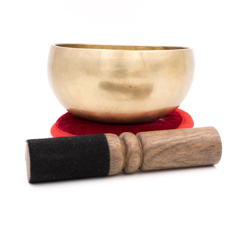 Bol chantant tibétain NATUREL - note DO - 512 hz - 414 gr - 12 cm