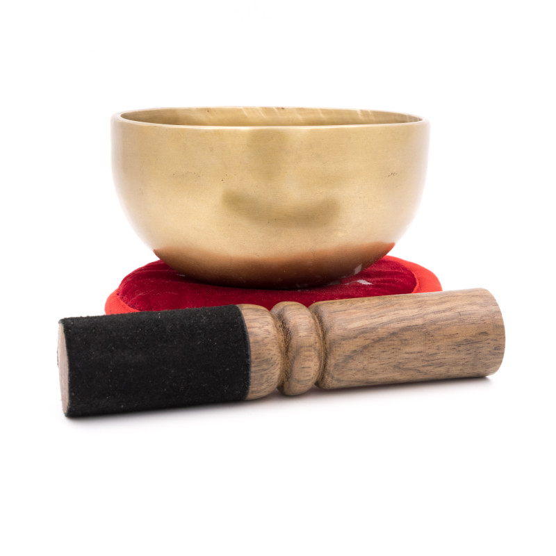 Bol chantant tibétain NATUREL - note DO - 513 hz - 363 gr - 11,5 cm