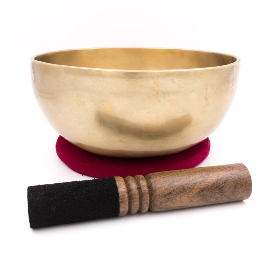 Bol chantant tibétain NATUREL - note FA - 170 hz - 1,204 kg - 20,8 cm