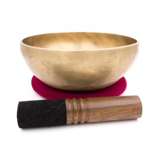Bol chantant tibétain NATUREL - note FA - 172 hz - 1,341 kg - 22,7 cm