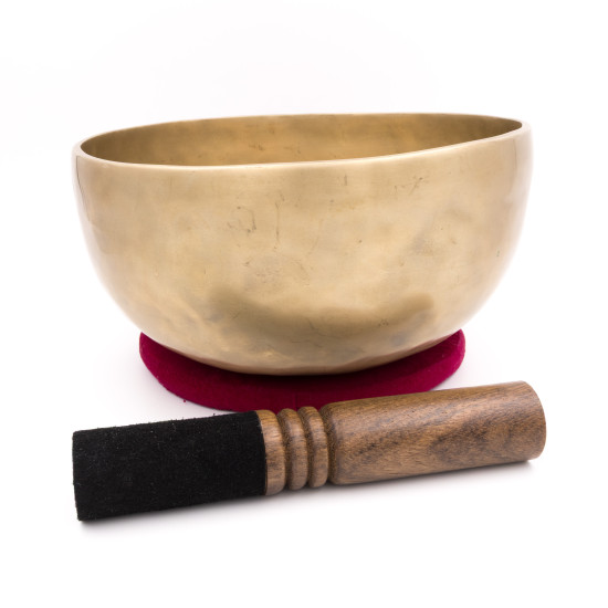 Bol chantant tibétain NATUREL - note FA - 179 hz - 1,174 kg - 21,4 cm