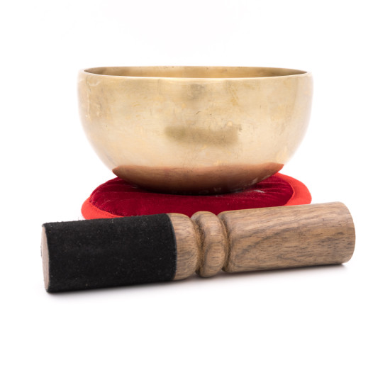 Bol chantant tibétain NATUREL - note LA - 438 hz - 482 gr - 12,6 cm