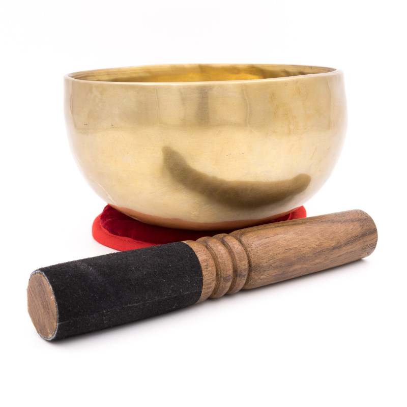 Bol chantant tibétain NATUREL - note MI - 323 hz - 679 gr - 15,2 cm