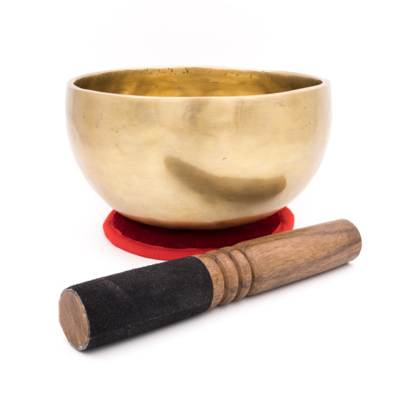 Bol chantant tibétain NATUREL - note MI - 331 hz - 856 gr - 16,5 cm