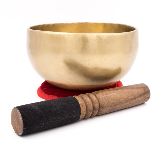 Bol chantant tibétain NATUREL - note MI - 336 hz - 785 gr - 15,2 cm