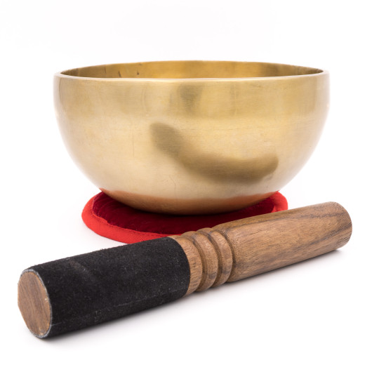 Bol chantant tibétain NATUREL - note MI - 336 hz - 840 gr - 16 cm