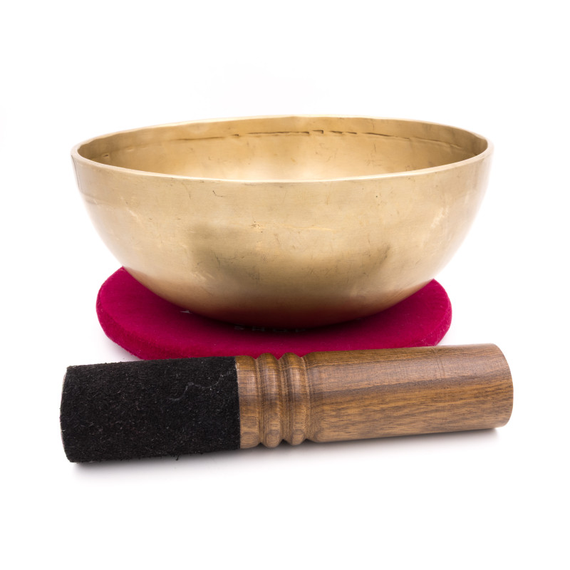Bol chantant NATUREL - note RÉ dièse - 154 hz - 1,31 kg - 22,5 cm