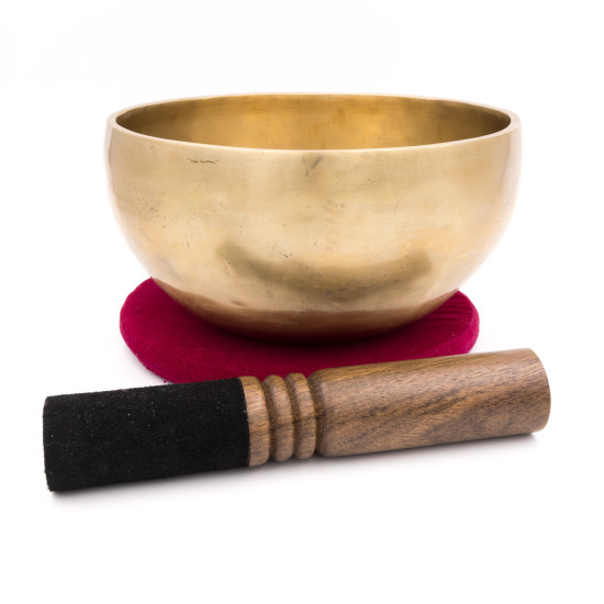 Bol chantant tibétain NATUREL - note SI - 248 hz - 950 gr - 18,1 cm