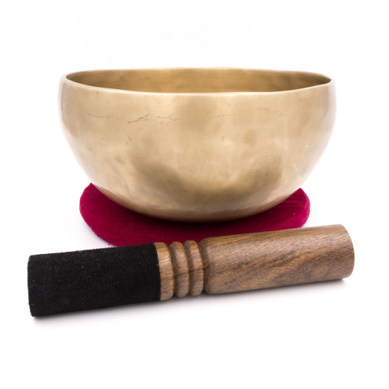 Bol chantant tibétain NATUREL - note SI - 249 hz - 943 gr - 18,4 cm