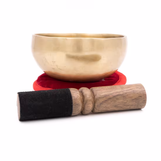 Bol chantant tibétain NATUREL - note SI - 484 hz - 360 gr - 12 cm