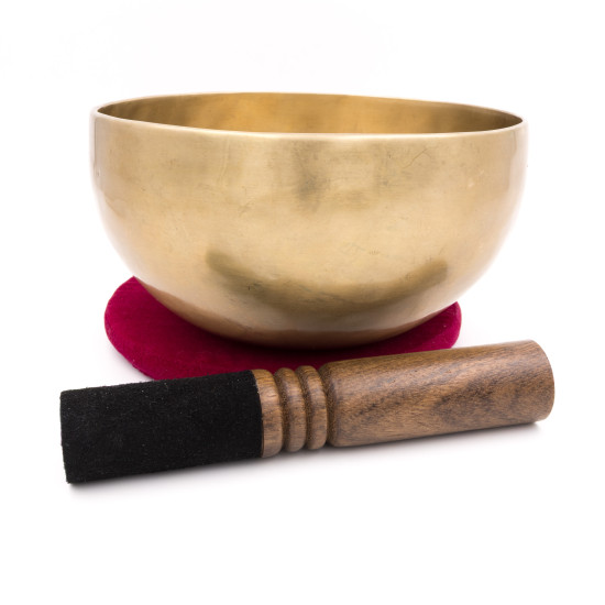 Bol tibétain NATUREL - note SOL dièse - 206 hz - 1,014 kg - 18,5 cm