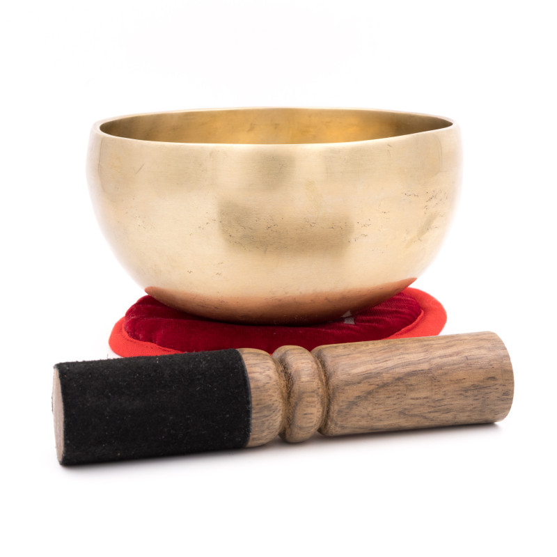 Bol tibétain NATUREL - note SOL dièse - 405 hz - 570 gr - 13,2 cm