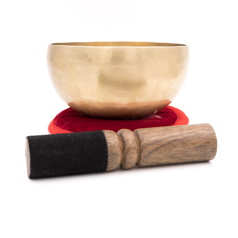 Bol tibétain NATUREL - note SOL dièse - 410 hz - 448 gr - 12,4 cm