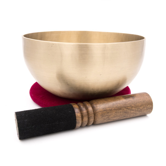 Bol chantant tibétain PATAN - note RÉ - 146 hz - 817 gr - 18,3 cm