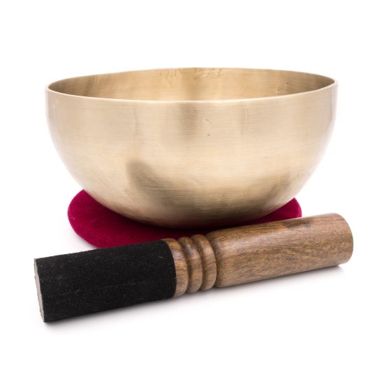 Bol chantant tibétain PATAN - note RÉ - 148 hz - 886 gr - 19 cm