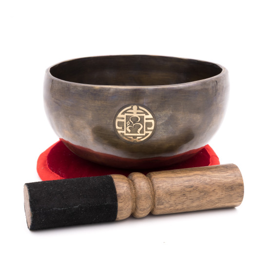 Bol chantant tibétain OM SAJAN - note DO - 522 hz - 439 gr - 12 cm