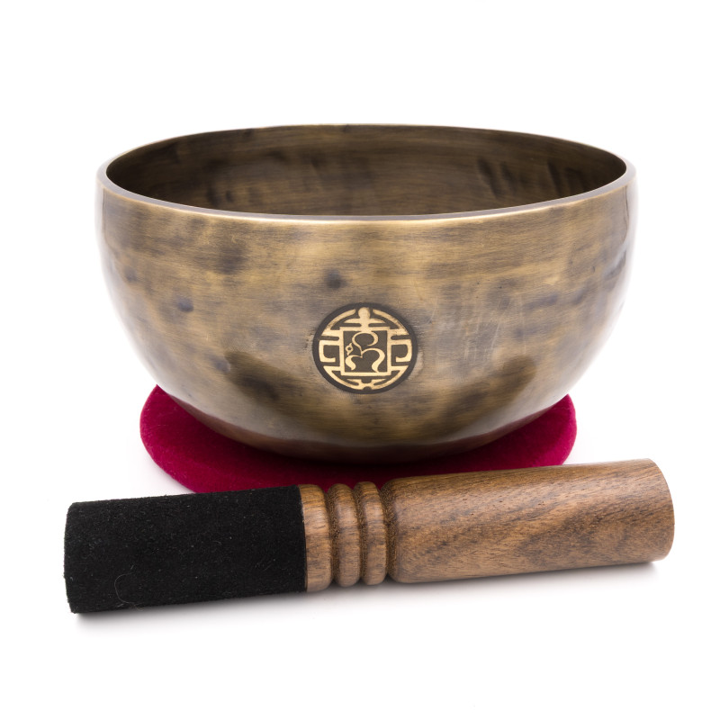 Bol tibétain OM SAJAN - note SOL dièse - 205 hz - 1,113 kg - 18,8 cm