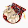 Cymbales tibétaines 5 métaux Om Mani Padme Hum - 7 cm - 225 gr