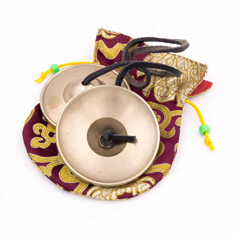 Cymbales tibétaines Full Moon L - 8 cm - 421 gr
