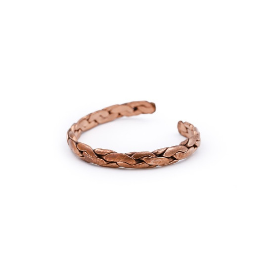 Bracelet en cuivre tressé en écailles de serpent