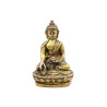Statuette Bouddha assis en laiton - mudra Varada