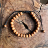 Bracelet en perles de bois de santal