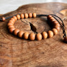 Bracelet bois de santal - Bracelet en perles de bois