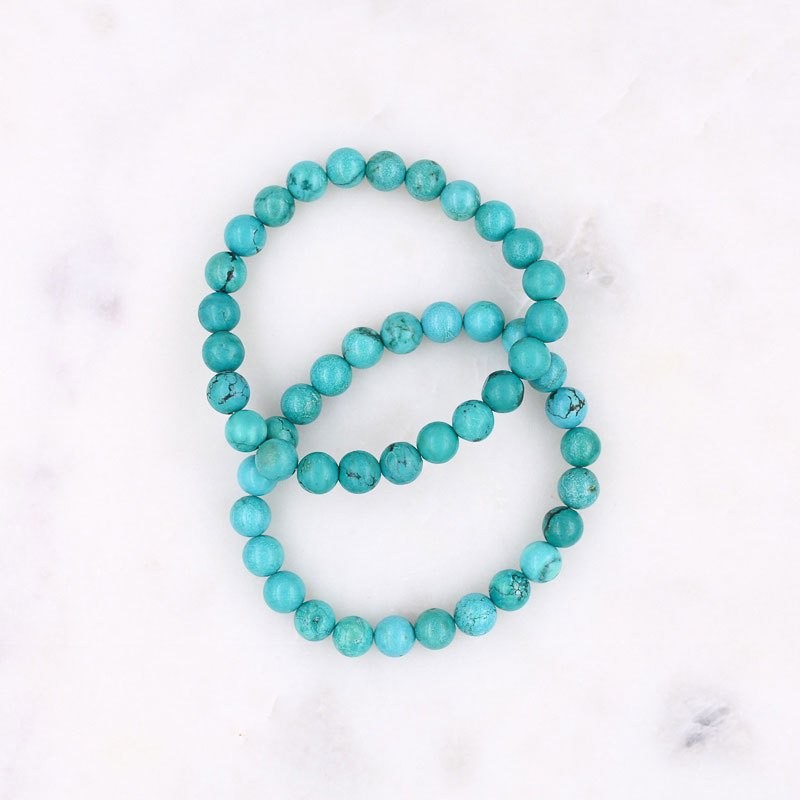 Bracelet en turquoise naturelle pour homme ou femme
