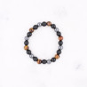 Bracelet triple protection - perles en pierres de 8 mm