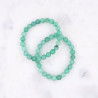 Bracelet de perles en pierre aventurine verte de 8 mm