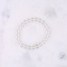Bracelet cristal de roche - perles en pierres de 8mm