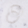Bracelet cristal de roche - perles en pierres de 8mm